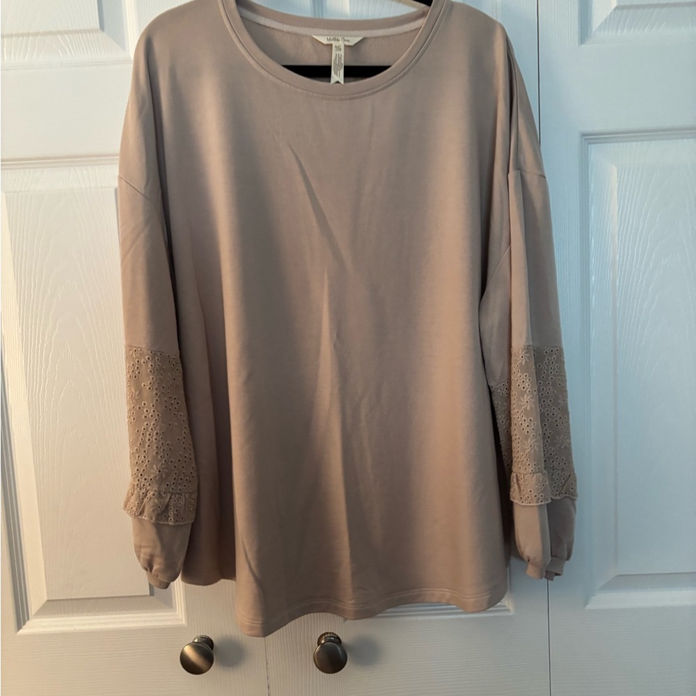 Matilda Jane Brown Boxy 3/4 Sleeve Blouse